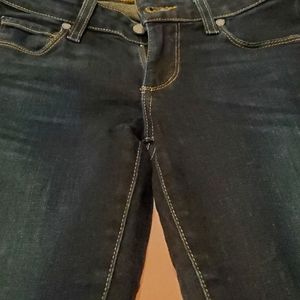 Paige fitted jeans with zip ankle